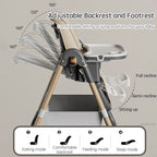 Chaise Haute Évolutive & Élégante pour Bébé