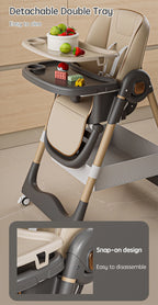Chaise Haute Évolutive & Élégante pour Bébé