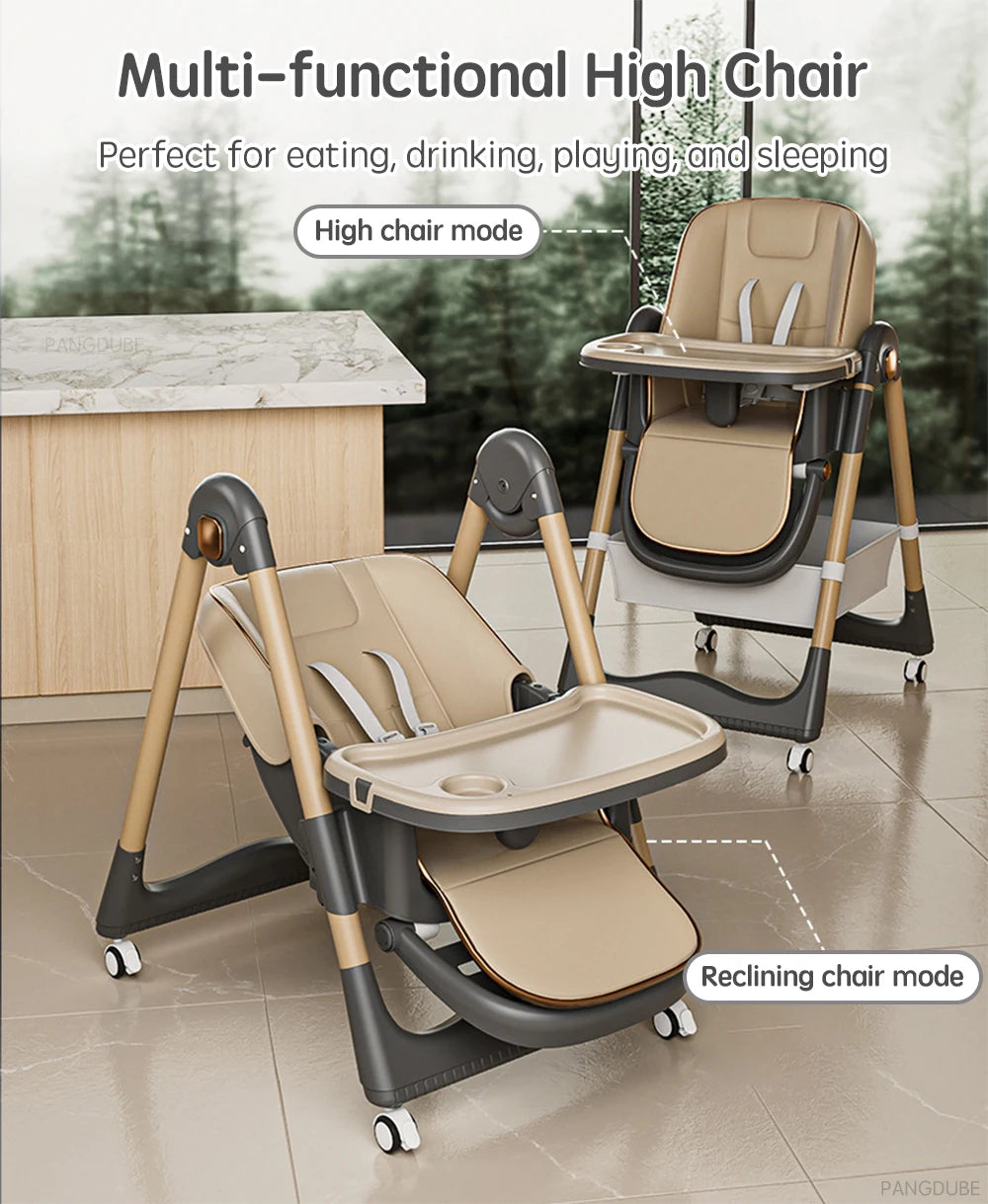 Chaise Haute Évolutive & Élégante pour Bébé