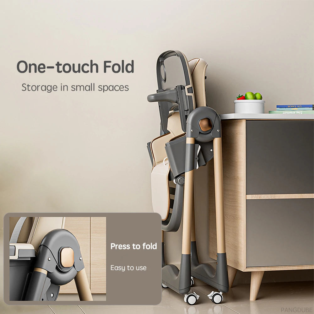 Chaise Haute Évolutive & Élégante pour Bébé
