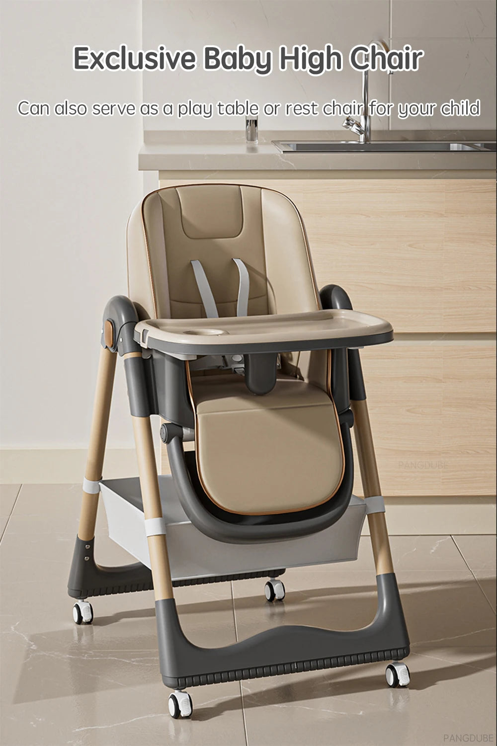 Chaise Haute Évolutive & Élégante pour Bébé